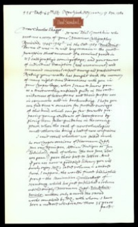 Letter--Paul Standard to Charles Skaggs
