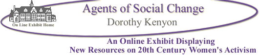 Agents of Social Change - Dorothy Kenyon