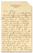 George Bodman to his brother Herbert Bodman, circa 1907