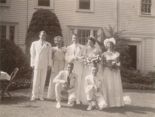 Wedding of Violet Bodman and William Price, June 1946