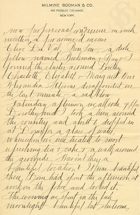 George Bodman to his brother, Herbert, circa 1907