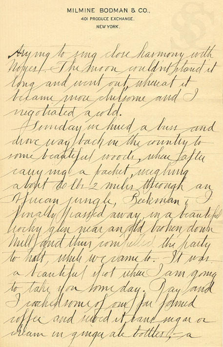 George Bodman to his brother, Herbert, circa 1907