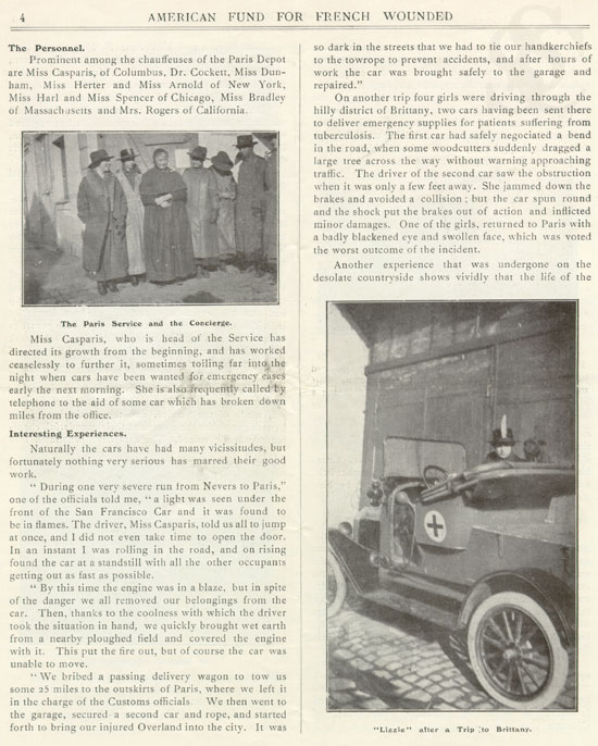 Report of the American Fund for French Wounded, February 1917