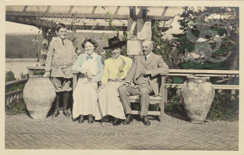 The Dunham family in Seal Harbor, circa 1910