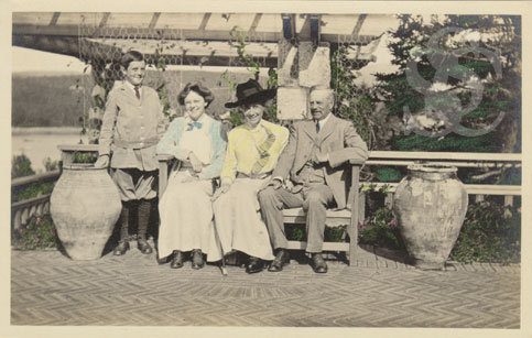 The Dunham family in Seal Harbor, circa 1910