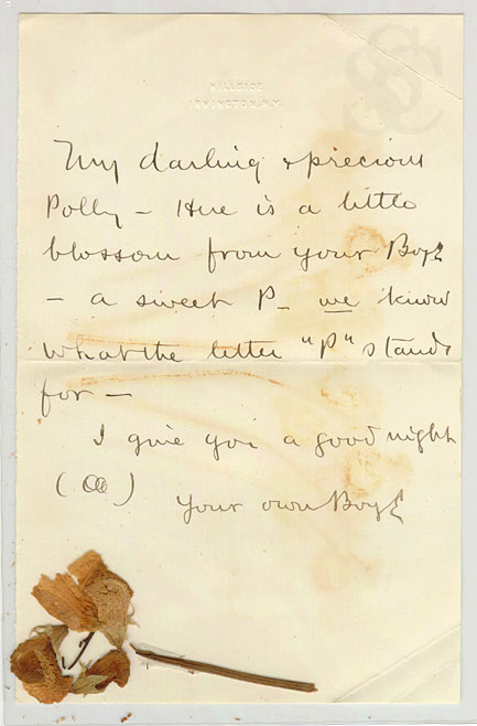 Edward Kellogg Dunham to Mary Dows, circa 1893