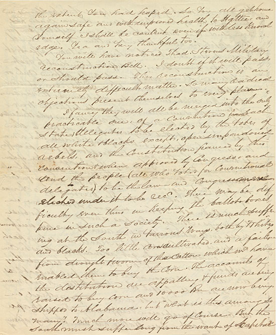 Edward Wood Dunham to son, Carroll Dunham, 1867