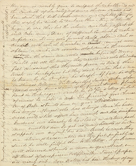 Edward Wood Dunham to son, Carroll Dunham, 1867