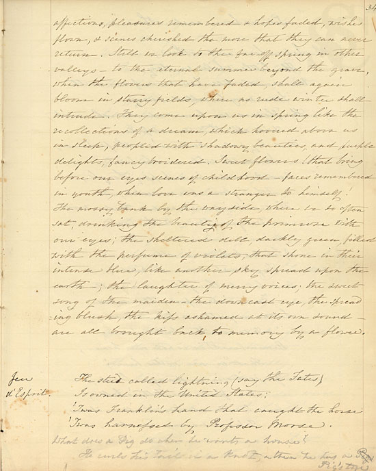 Commonplace Book of Gertrude Ann Parker, 1847