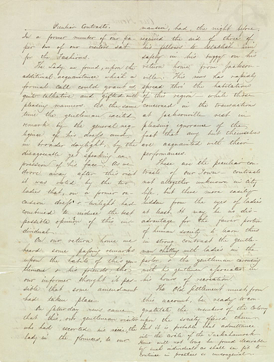 Our Home, family newspaper by Harriet and Amelia Kellogg, 1848