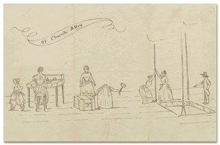 Drawing done in response, 1849 (probably by Elizabeth McClintock)