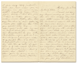 Hattie Purvis letter to Ellen Wright Garrison, 1856