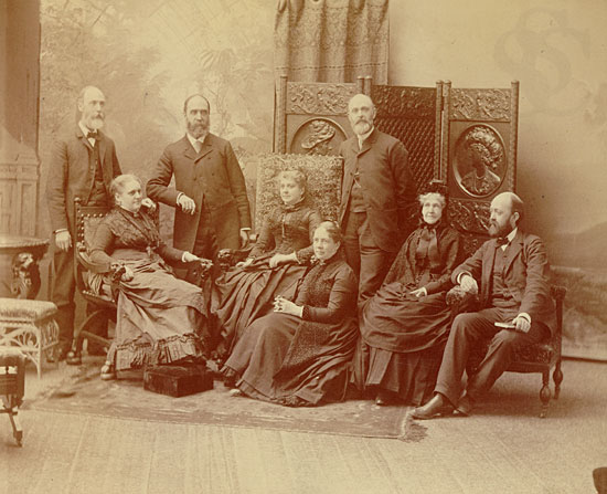 Garrison Family on Thanksgiving Day, 1886 or 1887