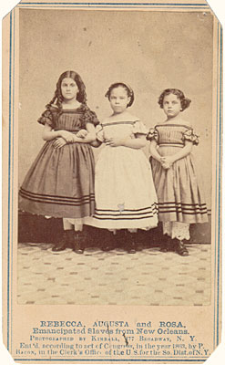 Rebecca, Augusta and Rosa, emancipated slaves from New Orleans
