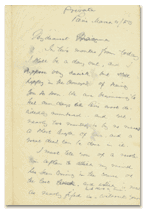 Ellen Day Hale letter to her mother, Emily Hale, 1883