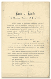 Announcement of a new Lend-a-Hand Society monthly journal