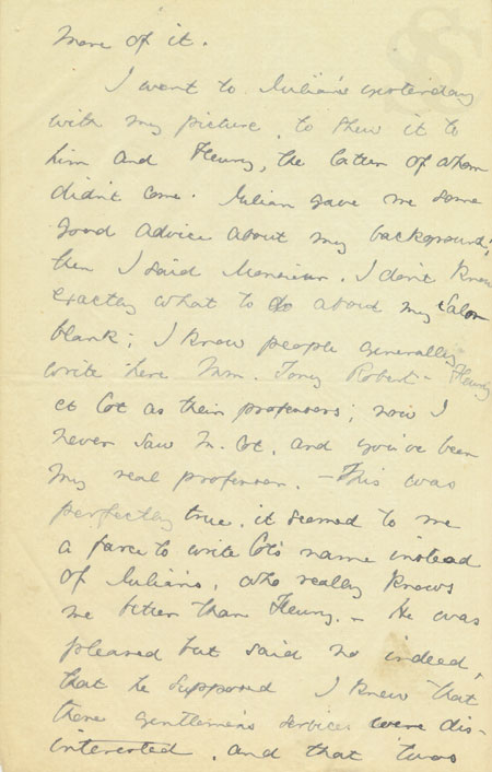 Ellen Day Hale to her mother, 1883