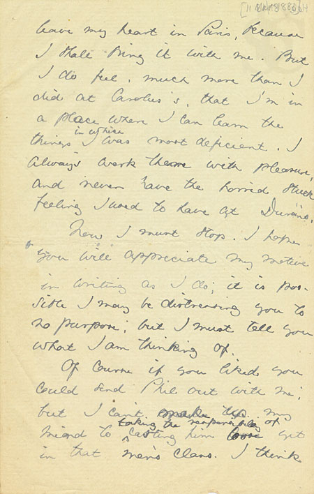 Ellen Day Hale to her mother, 1883