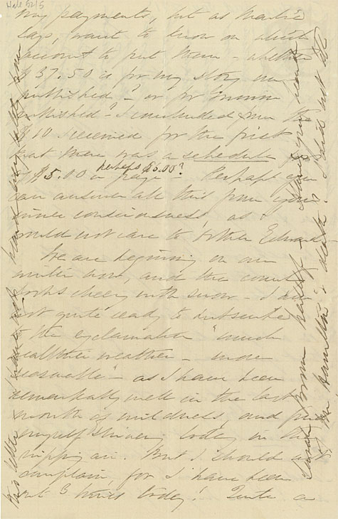Lucretia Peabody Hale to her brother Nathan Hale, Jr., circa 1870