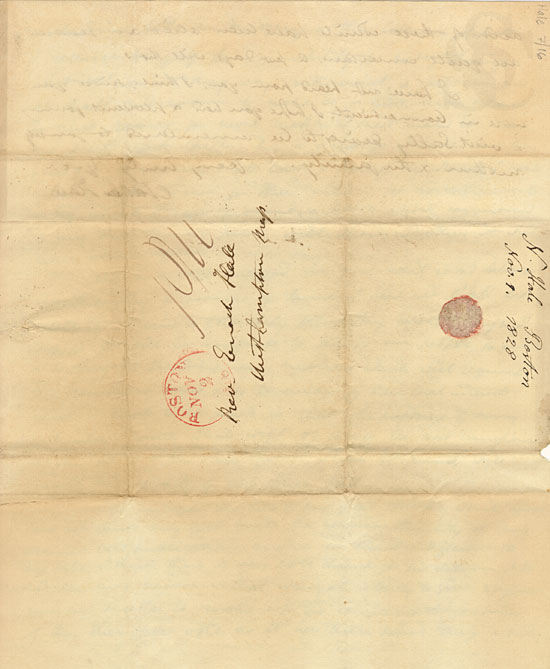 Nathan Hale, Sr, to his father, Enoch Hale, 1828