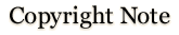 Copyright Note