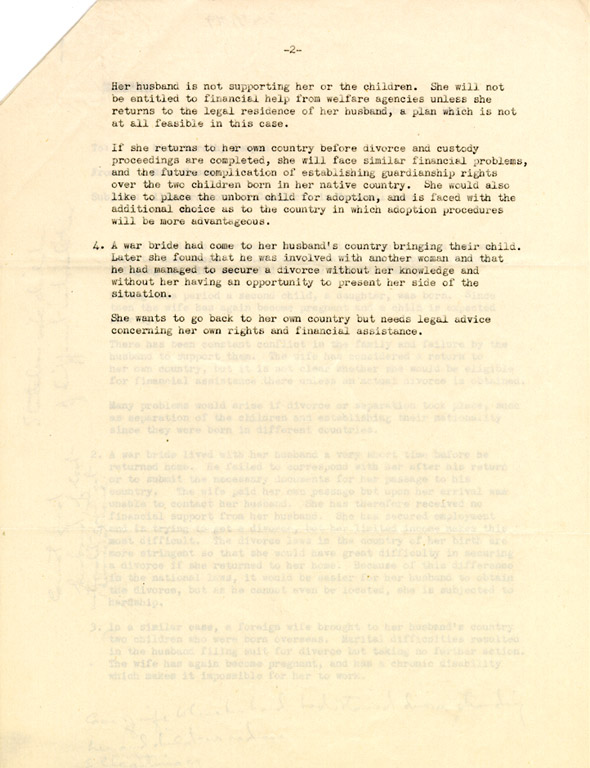 Memorandum to Miss Dorothy Kenyon from Mrs. Nason on Illustrations of Conflicts in National Laws - page 2
