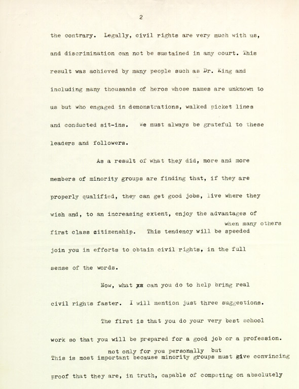 Speech by Constance Baker Motley to Children's Organization for Civil Rights, page 2