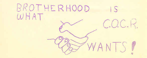 Brotherhood Is What COCR Wants!