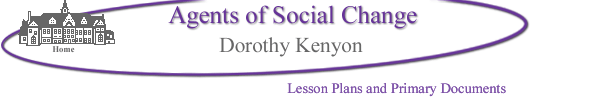 Home and Agents of Social Change - Dorothy Kenyon