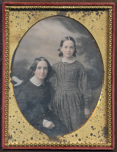 Martha Coffin Wright and her daughter Ellen Wright Garrison, circa 1850
