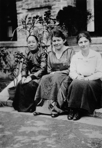 Madame Tso, Grace Coppock, and Ingeborg Wikenden, YWCA of China1