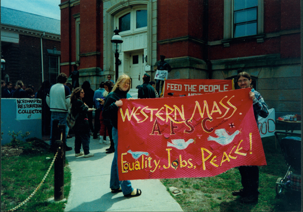 Squat Support Rally in Pulaski Park, Northampton, Massachusetts, 1996. 