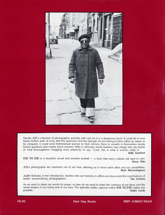 Back cover, Eye to Eye