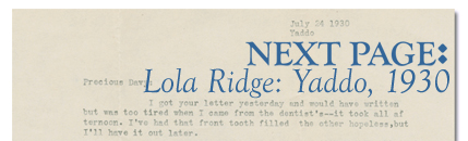 Next Page: Lola Ridge, Case Three