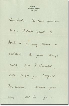 Letter, undated