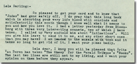 letter, 1929