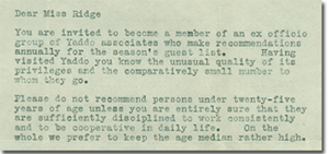 Letter excerpt, 1935