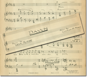 Sheet music, 1934