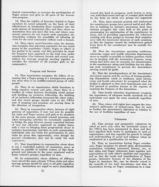 National Association's Interracial Charter, 1946