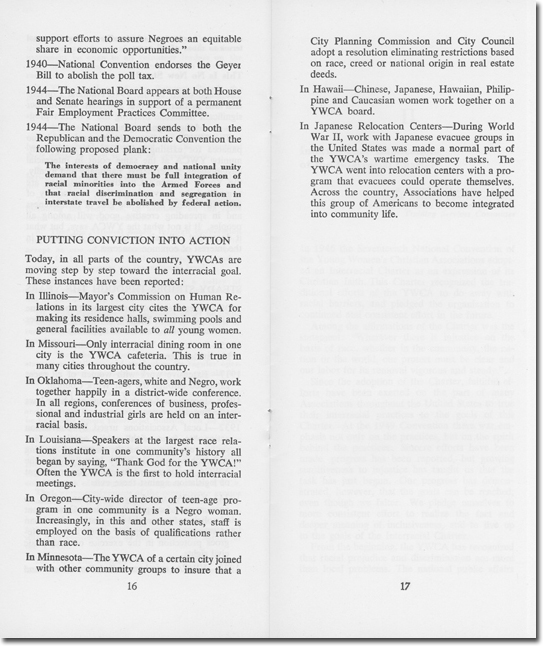 National Association's Interracial Charter, 1946