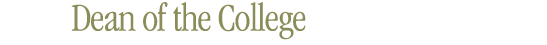 dean of the college