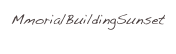 MmorialBuildingSunset