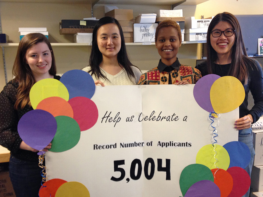 Record High: College Logs More than 5,000 Applications for Class of