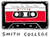 Logo for the class of 1998’s reunion, featuring a cassette tape and the words "Come As You Are"