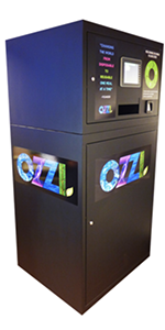 An OZZI reusable container kiosk