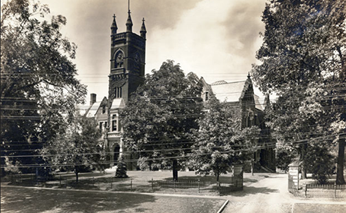 College Hall, in a photo from the Archives