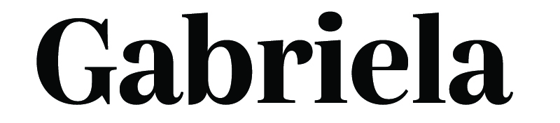 font sample - Gabriela - Secondary Display Typeface