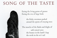 Gary Snyder broadside, "Song of the Taste"