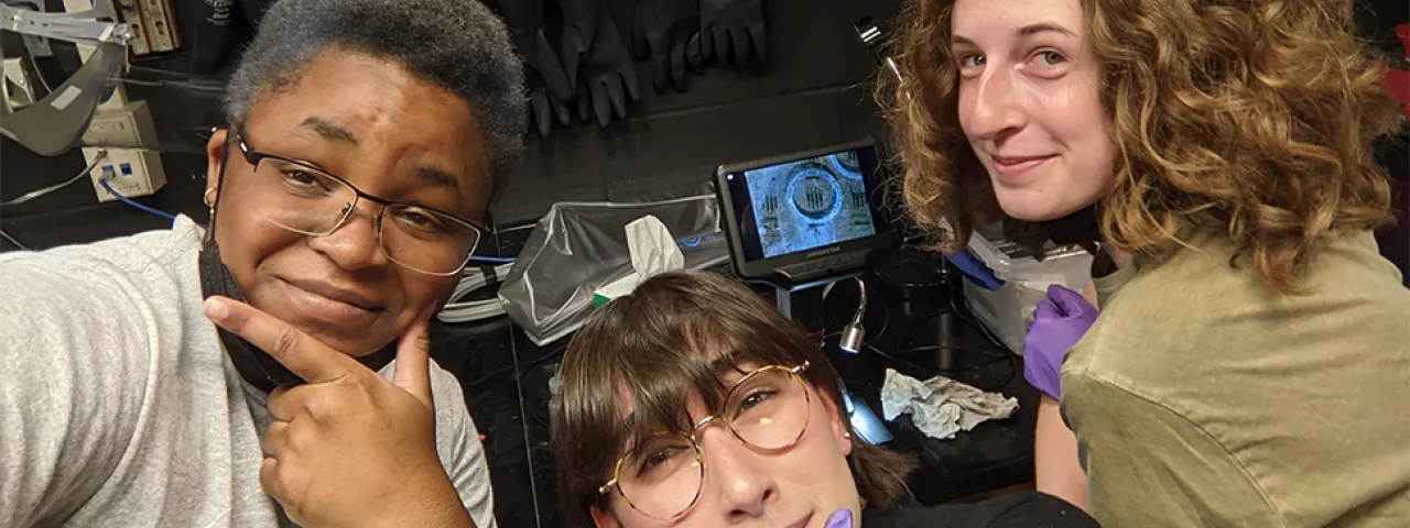 Scene from a physics lab