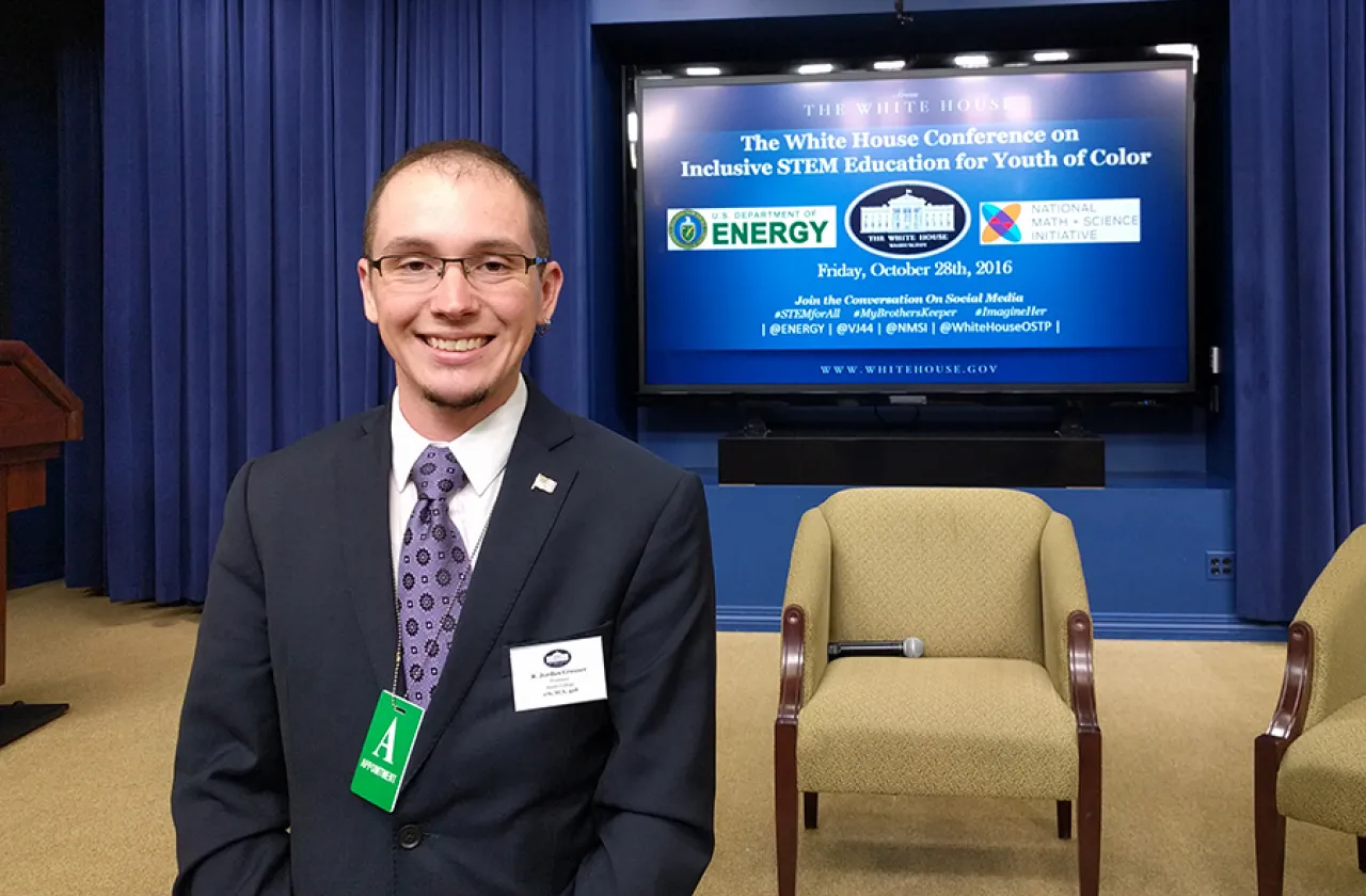 R. Jordan Crouser '08, visiting assistant professor of statistical and data sciences, was invited to the Oct. 28 White House Conference on Inclusive STEM Education.